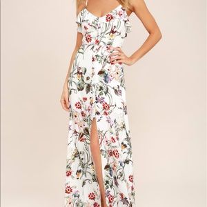 Lulus floral maxi dress